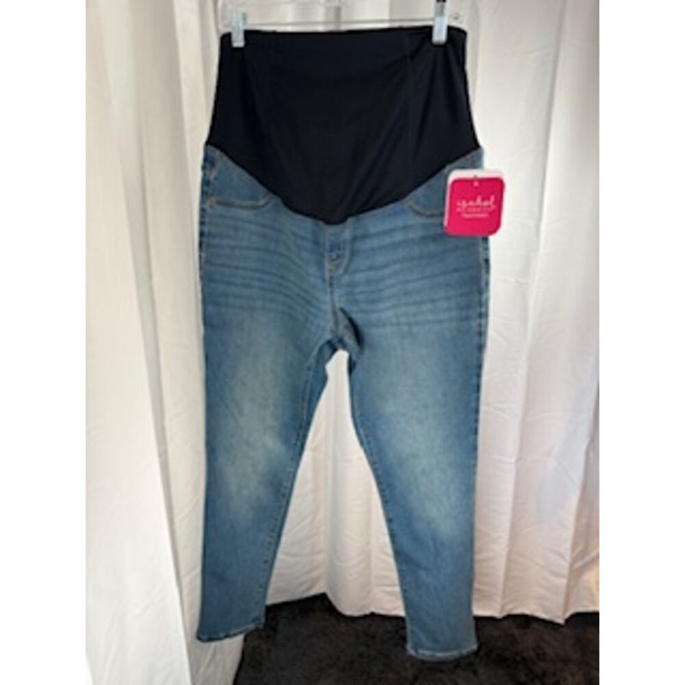 Isabel Maternity Size 12/31R 29" Crossover Panel Maternity Jeans NWT